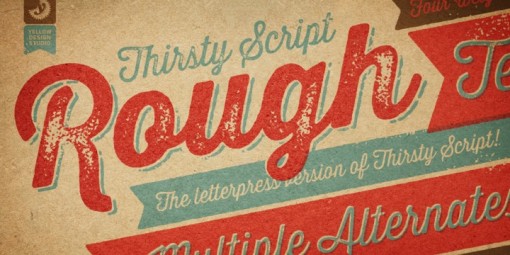 thirsty-rough-font