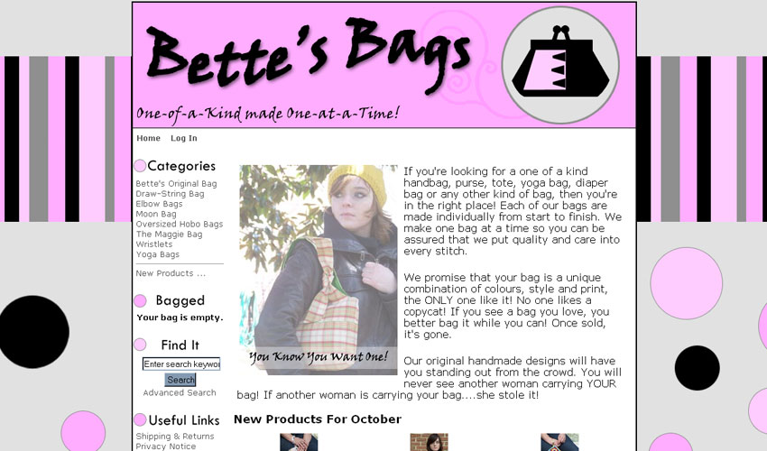 Handmade unique bags for sale.