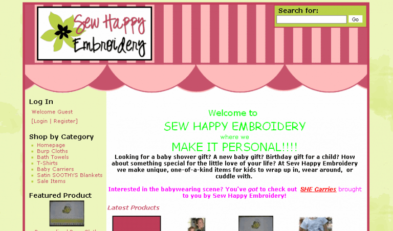 Sew Happy Embroidery