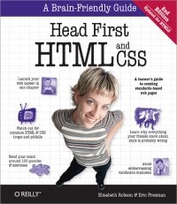 Head First HTML and CSS book cover with smiling woman.