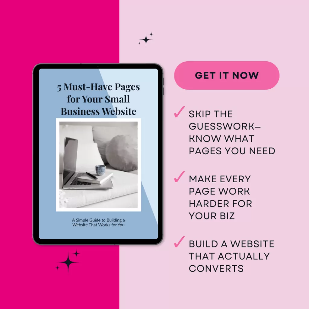 Ebook on essential small business website pages