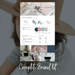 Complete brand kit with logos, colors, fonts guide.