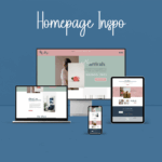 Website homepage design displayed on various devices.
