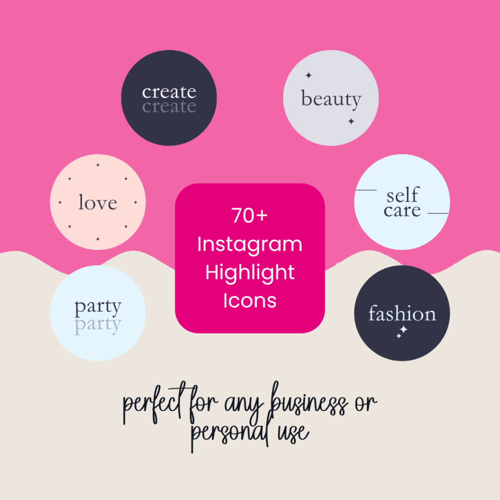 Instagram highlight icons for business and personal use.