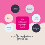 Instagram highlight icons for business and personal use.