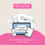 Full brand guide with color and font recommendations.
