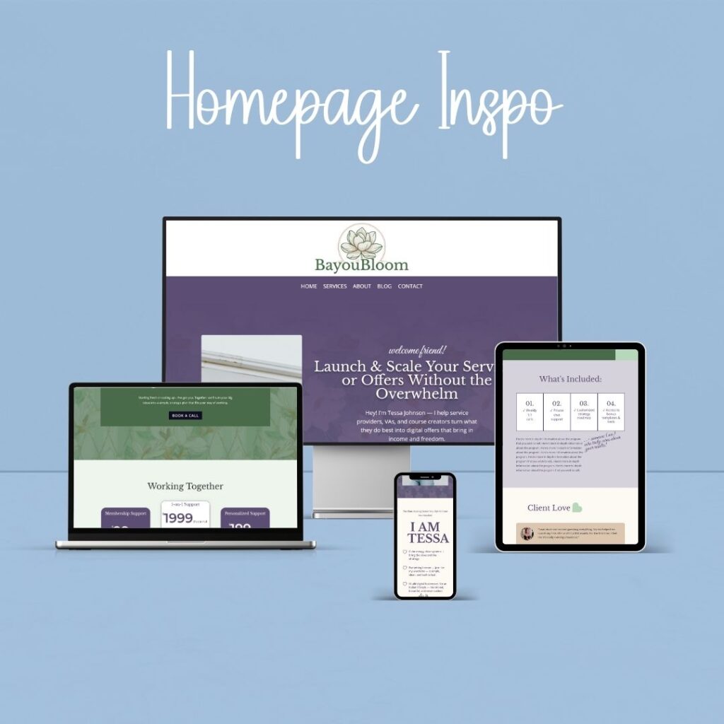 Web design inspiration on multiple devices.