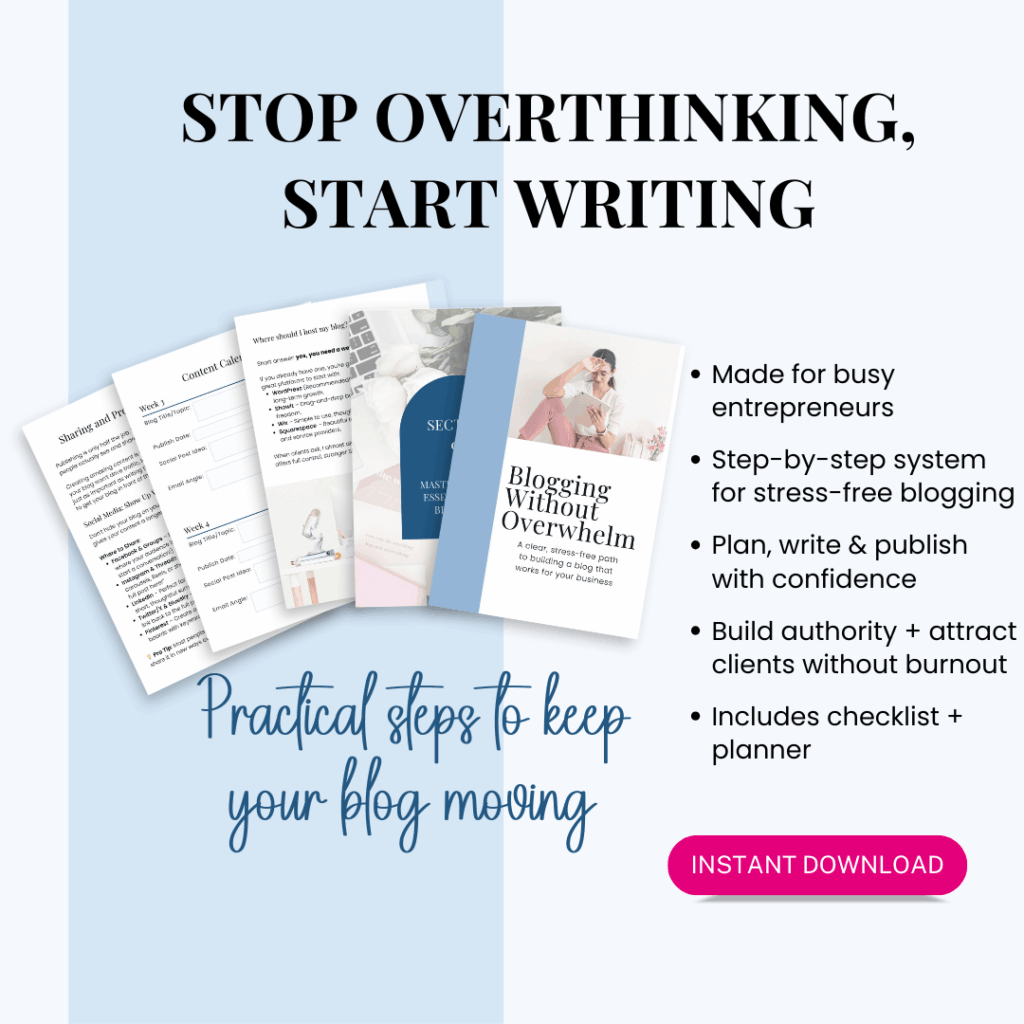 Blog writing guide for entrepreneurs.