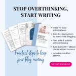 Blog writing guide for entrepreneurs.