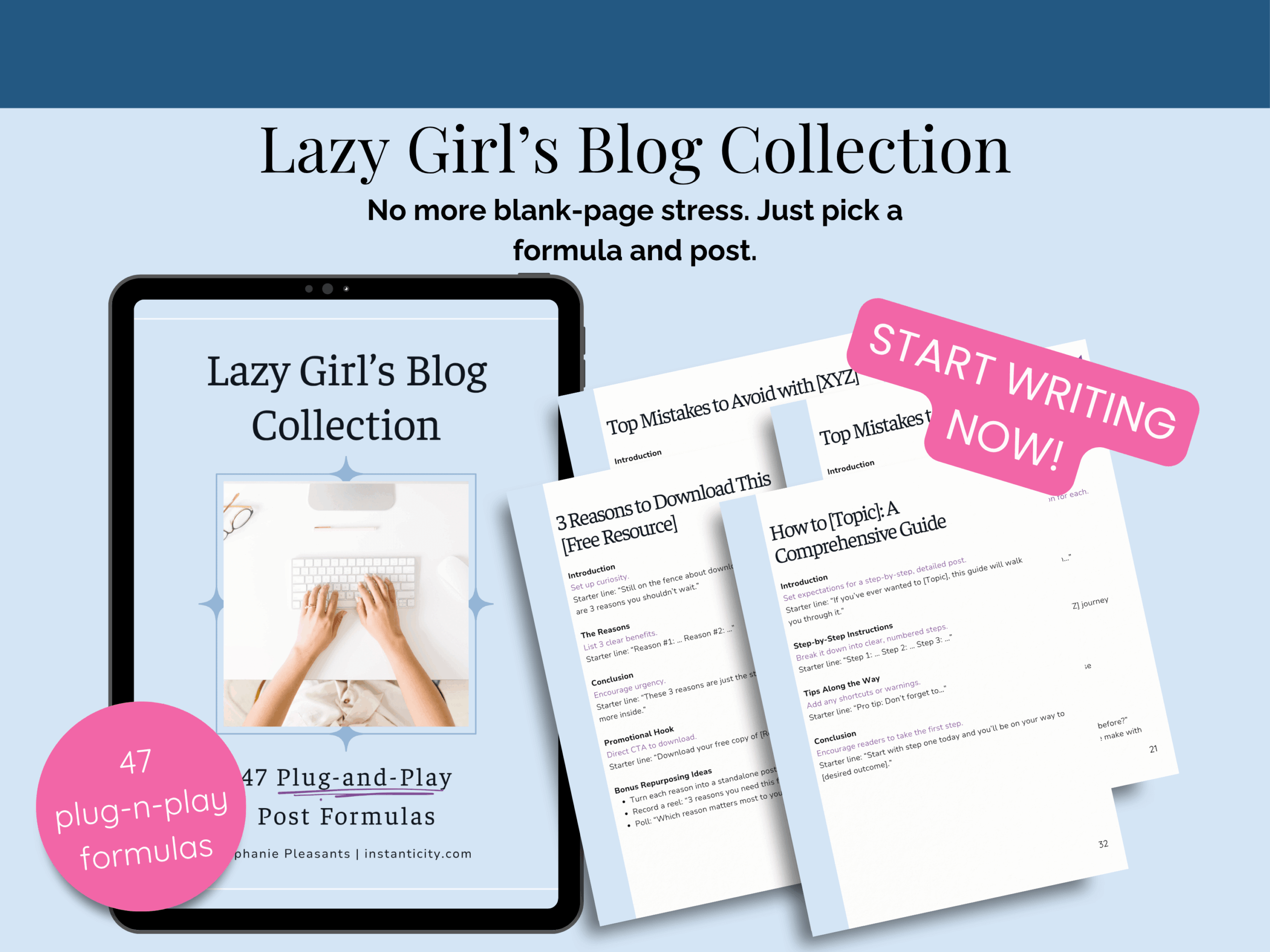 Lazy Girl's Blog Collection promotional image