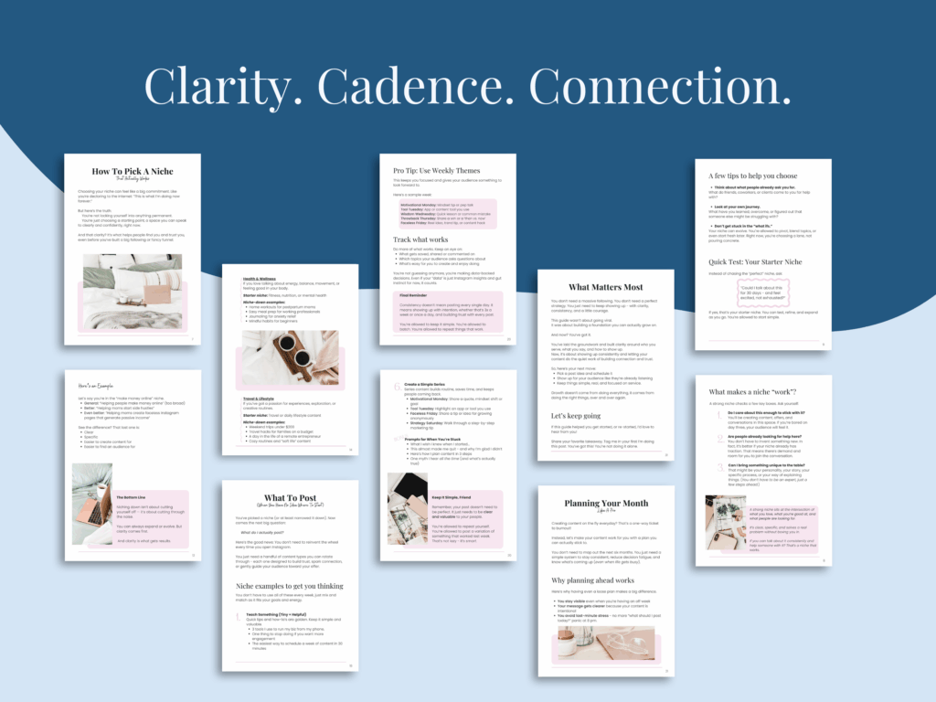 Guides on niche selection and content planning.