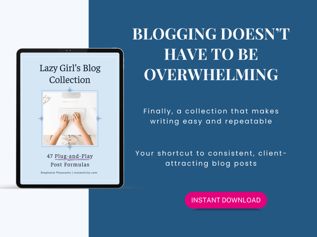 Blogging made easy with Lazy Girl's Blog Collection