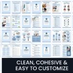 Customizable welcome guide template pages overview.