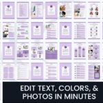 Editable template pages in lavender theme.