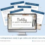 Marketing workbook for entrepreneurs to attract clients.