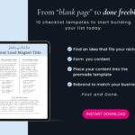 Lead magnet checklist template promotional graphic