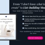 Lead Magnet Idea Bank on tablet display.