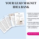 Lead Magnet Idea Bank promotional image