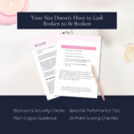 Website security checklist and performance tips guide