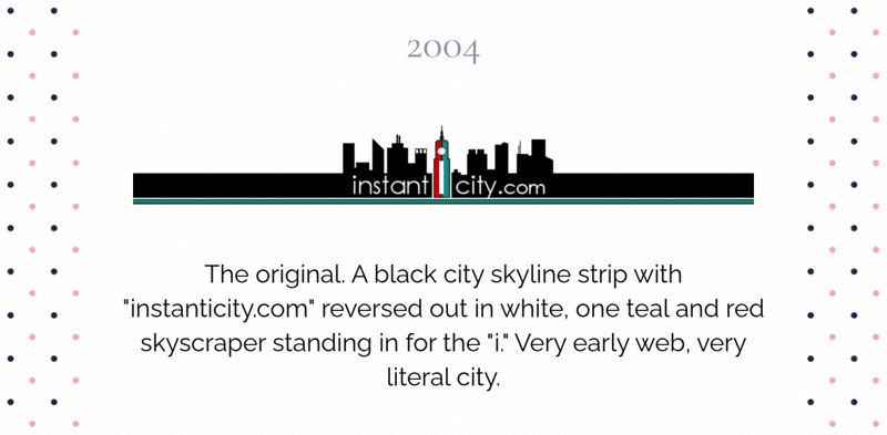 2004 InstantCity skyline logo design
